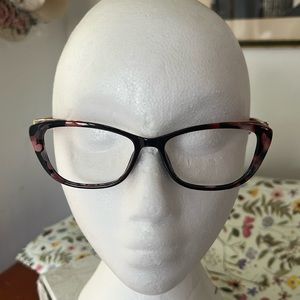 Red tortoise eye glasses never worn sale eye wear